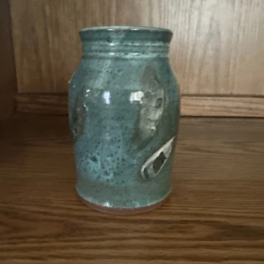 Vintage Studio Pottery Vase Organic Modern Intentional Rugged Primitive Design